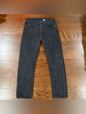 VTG Levi’s 505 Mens Jeans Black 32x32 Orange Tab 90’s Regular Fit Straight ‘97